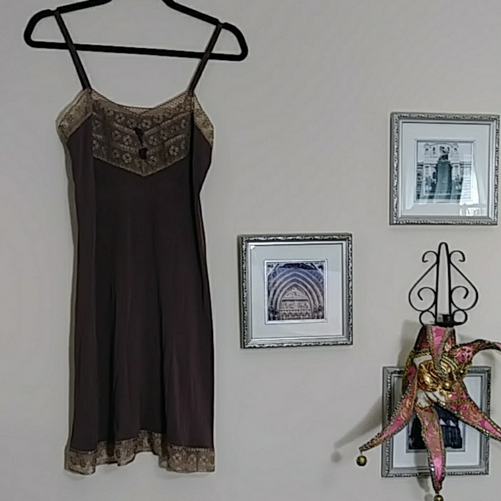 Vintage brown slip.